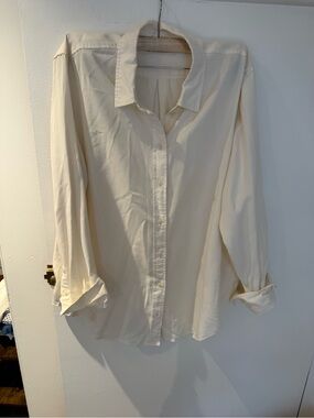 Everlane Cream Button-Down Shirt